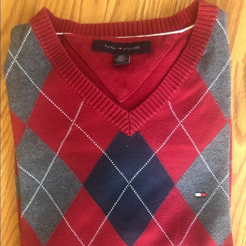 Tommy Hilfiger Small V-neck Pullover Sweater S